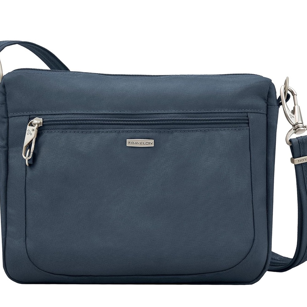 Travelon Blue Anti-Theft Small Crossbody Bag